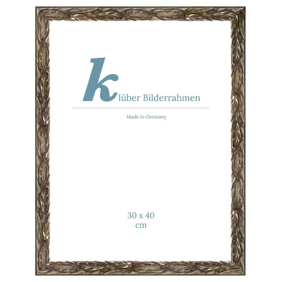 Barockram Barakaldo 20x30 cm | antiksilver | Standardglas (2 mm)