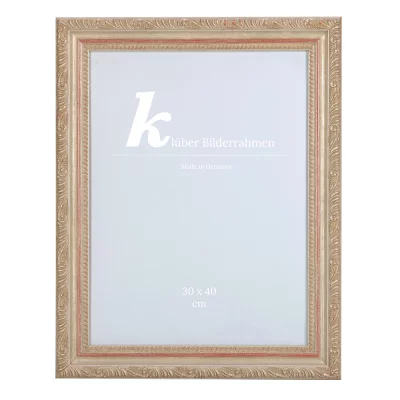 Barockram Marbella 60x80 cm | silver | Plastglas (2 mm)