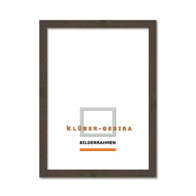 Holzrahmen Mérida nach Maß dunkelgraubraun | Normalglas (2 mm)