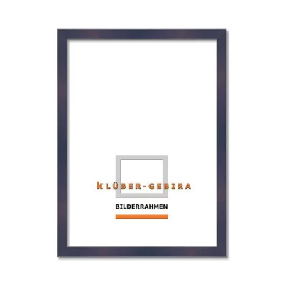 Holzrahmen Mérida nach Maß tiefblau | Normalglas (2 mm)
