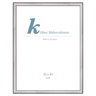 Träram San Fernando 20x30 cm | brun-silver | Standardglas (2 mm)