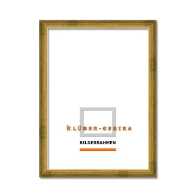 Holzrahmen El Rosario nach Maß Hellgold | Normalglas (2 mm)