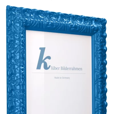 Cornice barocca Salamanca Color su misura Cobalt Blue (096) | Vetro standard (2 mm)
