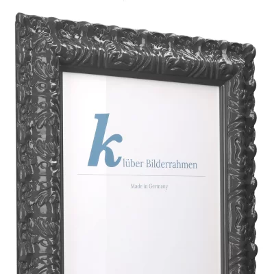 Cornice barocca Salamanca Color su misura Dark Grey (221) | Vetro standard (2 mm)