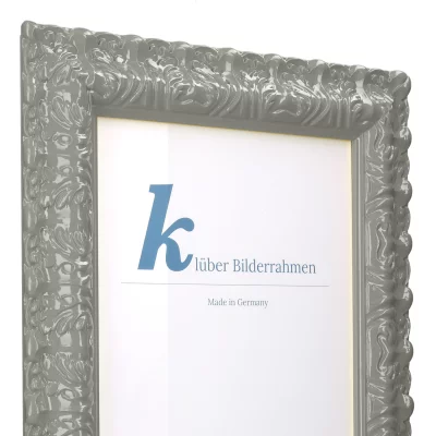 Cornice barocca Salamanca Color su misura Neutral Grey (217) | Vetro standard (2 mm)