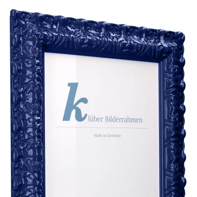 Cornice barocca Salamanca Color su misura Ultramarine (103) | Vetro standard (2 mm)