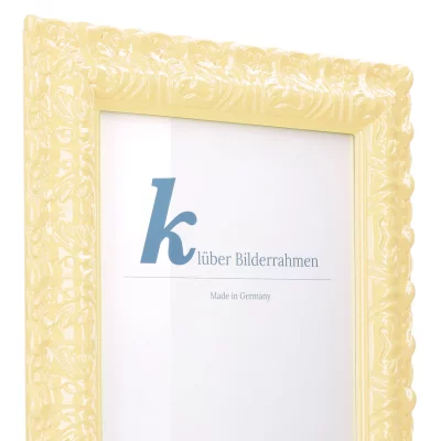 Cornice barocca Salamanca Color su misura Vanilla (006) | Vetro standard (2 mm)
