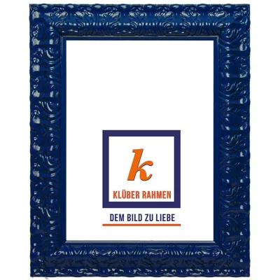 Barokkader Salamanca Color op maat navy | normaal glas (2 mm)