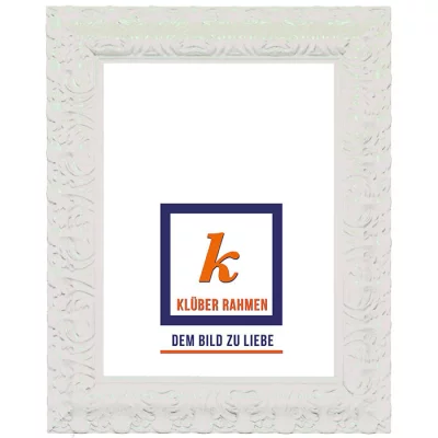Barokkader Salamanca Color op maat White | normaal glas (2 mm)