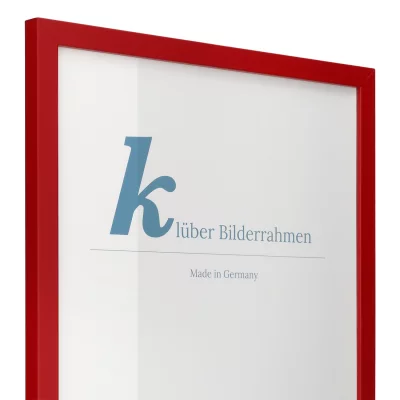 Holz-Bilderrahmen Prisma 50x60 | Rot | Normalglas (2 mm)