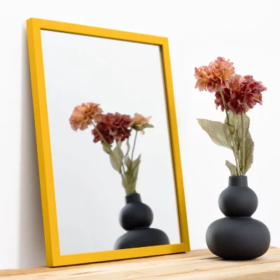 Vægspejl Prisma 20x30 cm | Gul | Spejl (2 mm)