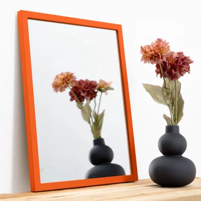Vægspejl Prisma 20x30 cm | Orange | Spejl (2 mm)