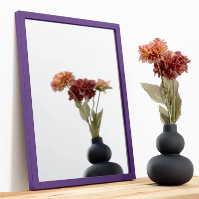 Vægspejl Prisma efter mål Violet | Spejl (2 mm)