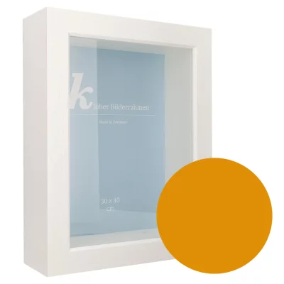 Houten kader Dragón met afstandshouder op maat brons | normaal glas (2 mm)