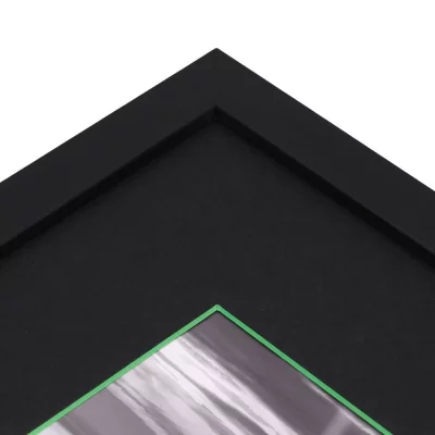 1,5 mm passe-partout – zwart met gekleurde kern - op maat Black-Green
