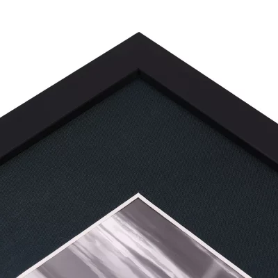 1,5 mm linnen passe-partout met uitsnede op maat 20x20 cm | indigo