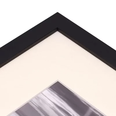 1,5 mm linnen passe-partout met uitsnede op maat 20x20 cm | White