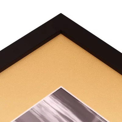 1,3 mm passe-partout in edelmetaallook met uitsnede op maat 20x30 cm | goud