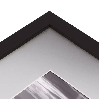 1,3 mm passe-partout in edelmetaallook met uitsnede op maat 20x30 cm | Silver