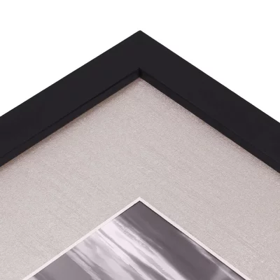 1,3 mm passe-partout in edelmetaallook met uitsnede op maat 20x30 cm | Textured Silver