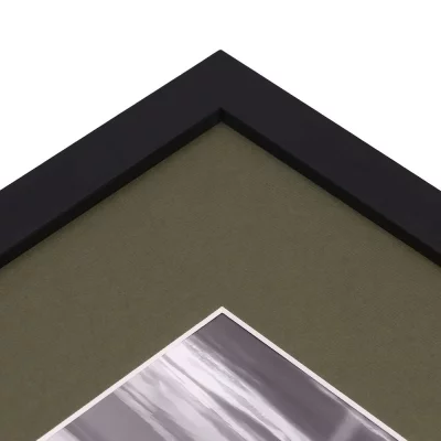 1,3 mm structuurpapier passe-partout met uitsnede op maat 20x30 cm | cacao