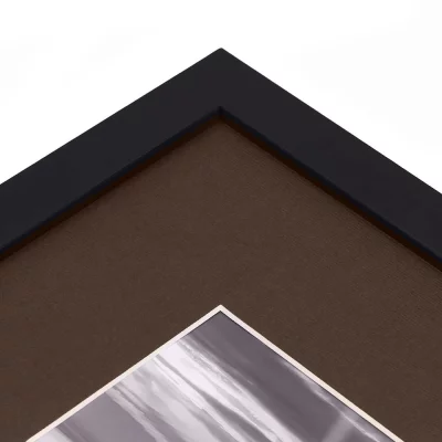 1,3 mm structuurpapier passe-partout met uitsnede op maat 20x30 cm | Hickory