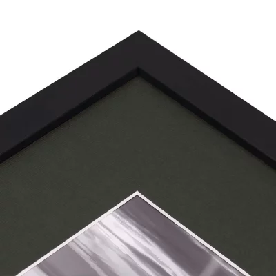 1,3 mm structuurpapier passe-partout met uitsnede op maat 20x30 cm | Onyx