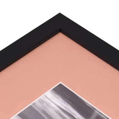 1,3 mm structuurpapier passe-partout met uitsnede op maat 20x30 cm | rosé