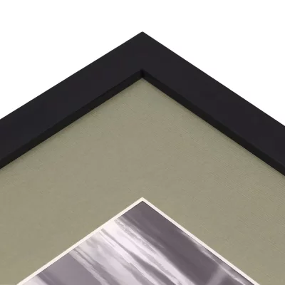 1,3 mm structuurpapier passe-partout met uitsnede op maat 20x30 cm | Sage