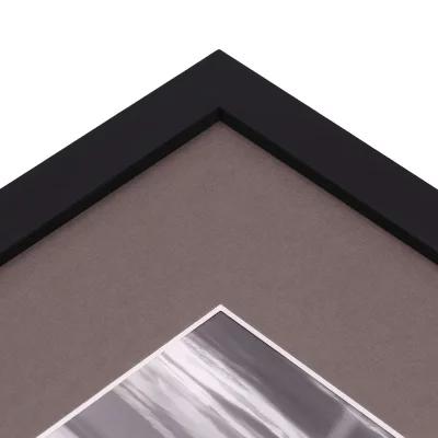 1,3 mm structuurpapier passe-partout met uitsnede op maat 20x30 cm | taupe