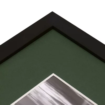 Passepartout 2,1 mm in carta strutturata su misura verde smeraldo