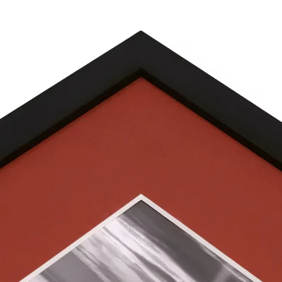 Passepartout 2,1 mm in carta strutturata su misura Ruby