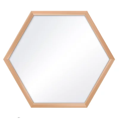 Specchio esagonale Honeycomb 35x40 cm | oro rosato | Specchio (2 mm)