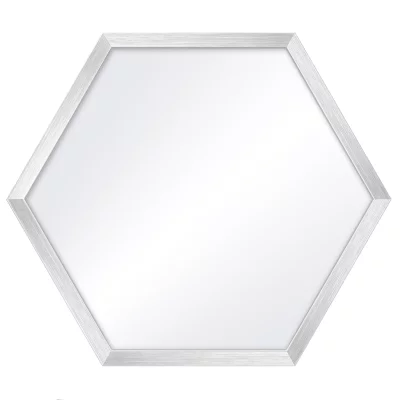 Specchio esagonale Honeycomb 35x40 cm | argento | Specchio (2 mm)