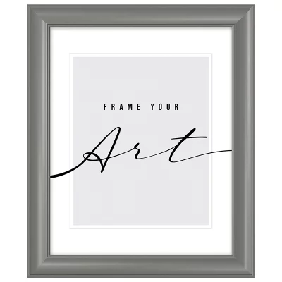 Cornice in plastica Silvia 15x21 cm (A5) | grigio | Vetro sintetico (2 mm)