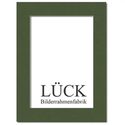 Standaard passe-partout 13x18 cm (9x13 cm) | mosgroen