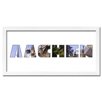 Thumbnail von Regiorahmen "Aachen" mit Passepartout Weiss