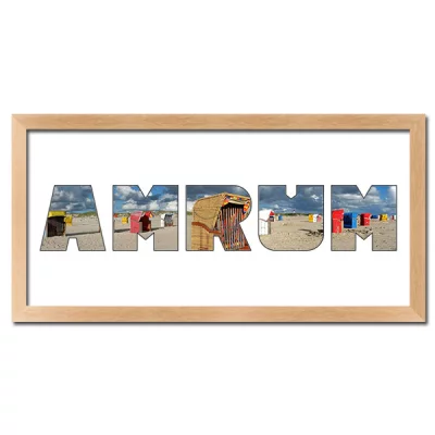 Thumbnail von Regiorahmen "Amrum" mit Passepartout Natur