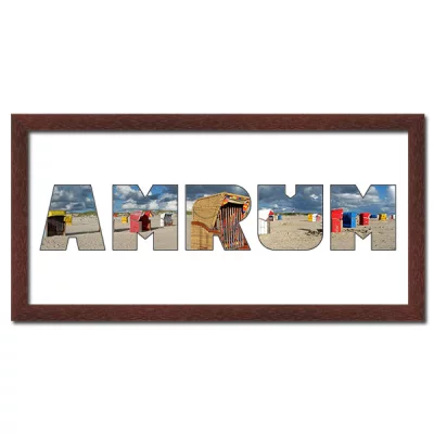 Thumbnail von Regiorahmen "Amrum" mit Passepartout Wenge