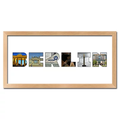 Thumbnail von Regiorahmen "Berlin" mit Passepartout Natur