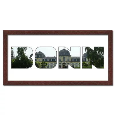 Thumbnail von Regiorahmen "Bonn" mit Passepartout Wenge