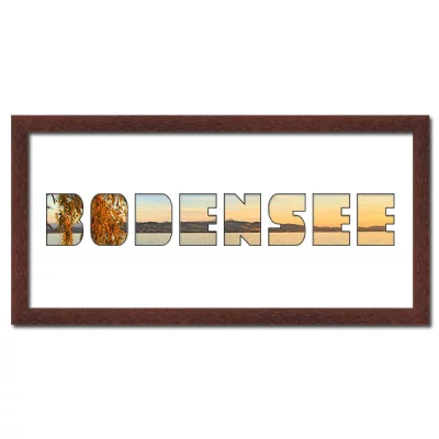 Thumbnail von Regiorahmen "Bodensee" mit Passepartout Wenge