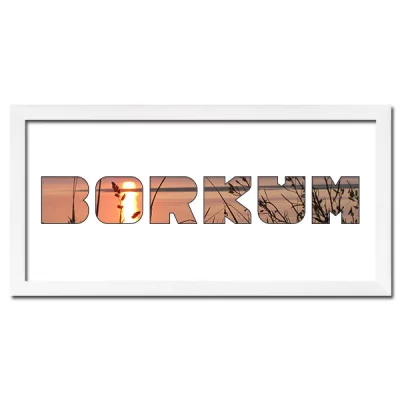 Thumbnail von Regiorahmen "Borkum" mit Passepartout Weiss