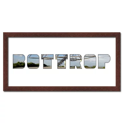 Thumbnail von Regiorahmen "Bottrop" mit Passepartout Wenge