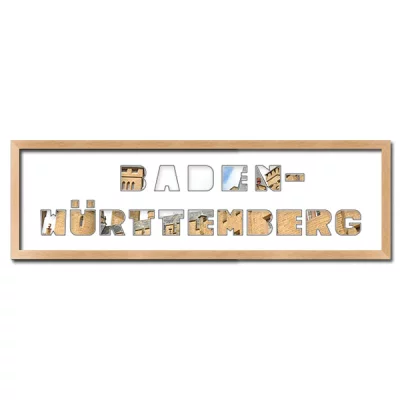 Thumbnail von Regiorahmen "Baden W&uuml;rtemberg" mit Passepartout Natur