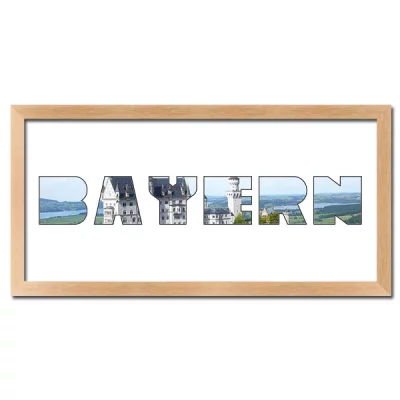 Thumbnail von Regiorahmen "Bayern" mit Passepartout Natur