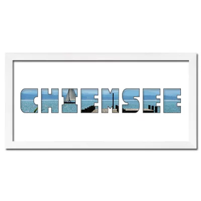 Thumbnail von Regiorahmen "Chiemsee" mit Passepartout Weiss