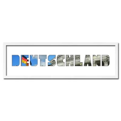 Thumbnail von Regiorahmen "Deutschland" mit Passepartout Weiss