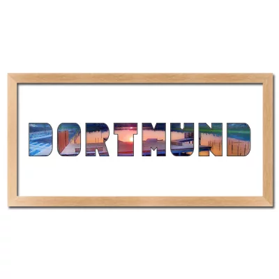 Thumbnail von Regiorahmen "Dortmund" mit Passepartout Natur