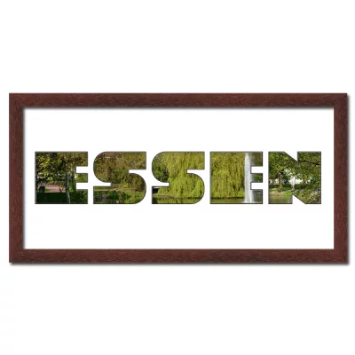 Thumbnail von Regiorahmen "Essen" mit Passepartout Wenge
